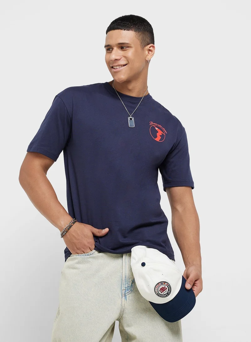 سفنتي فايف تيشيرت أوفر سايز برسومات